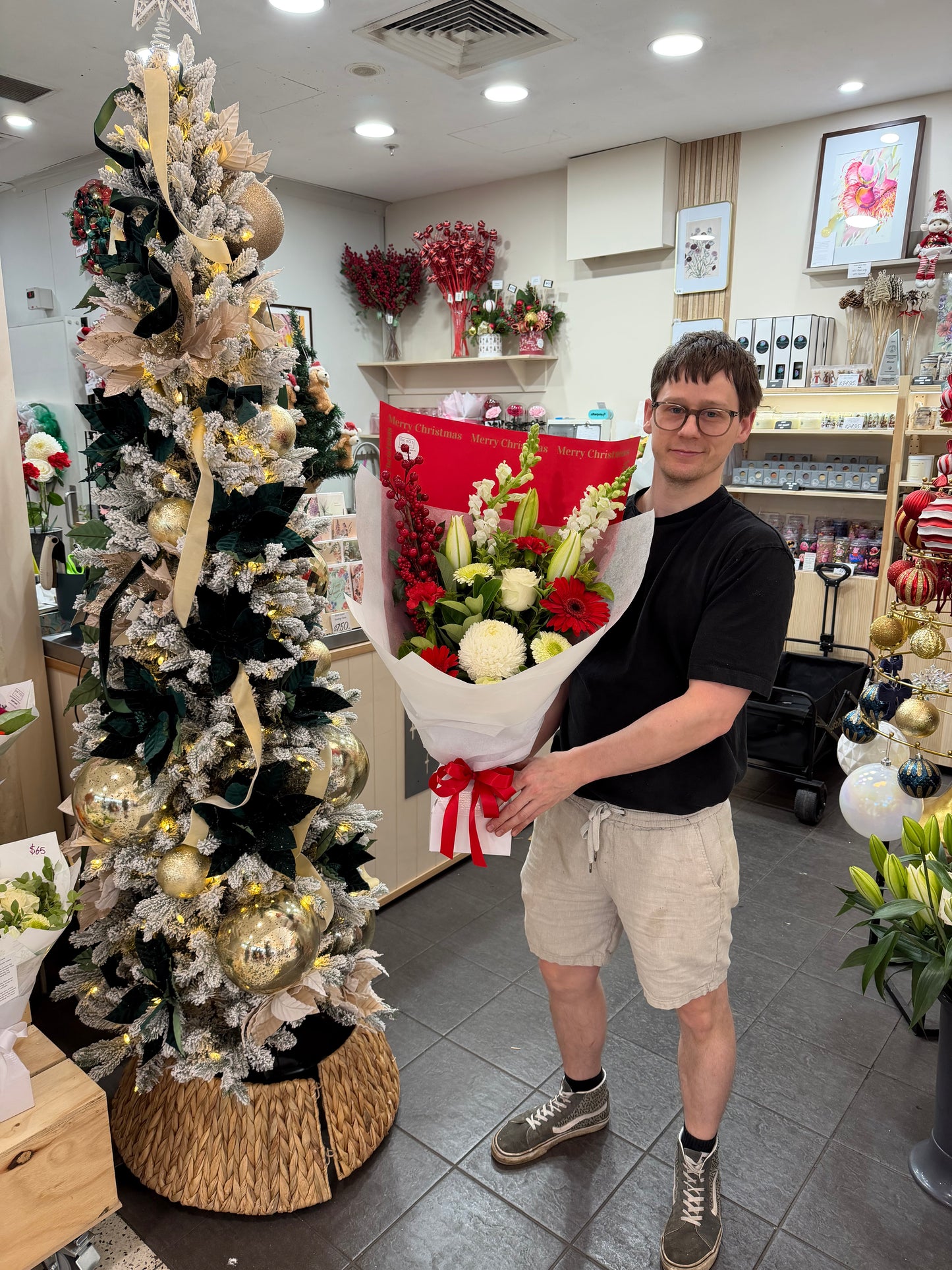 Christmas Bouquet - Red & White