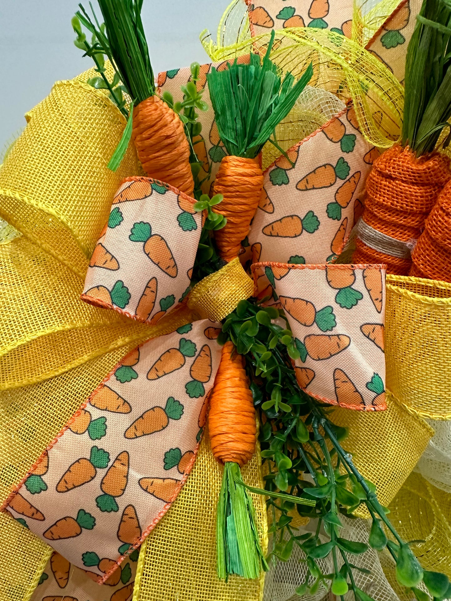 Easter Bunny Carrot Wreath 65cm