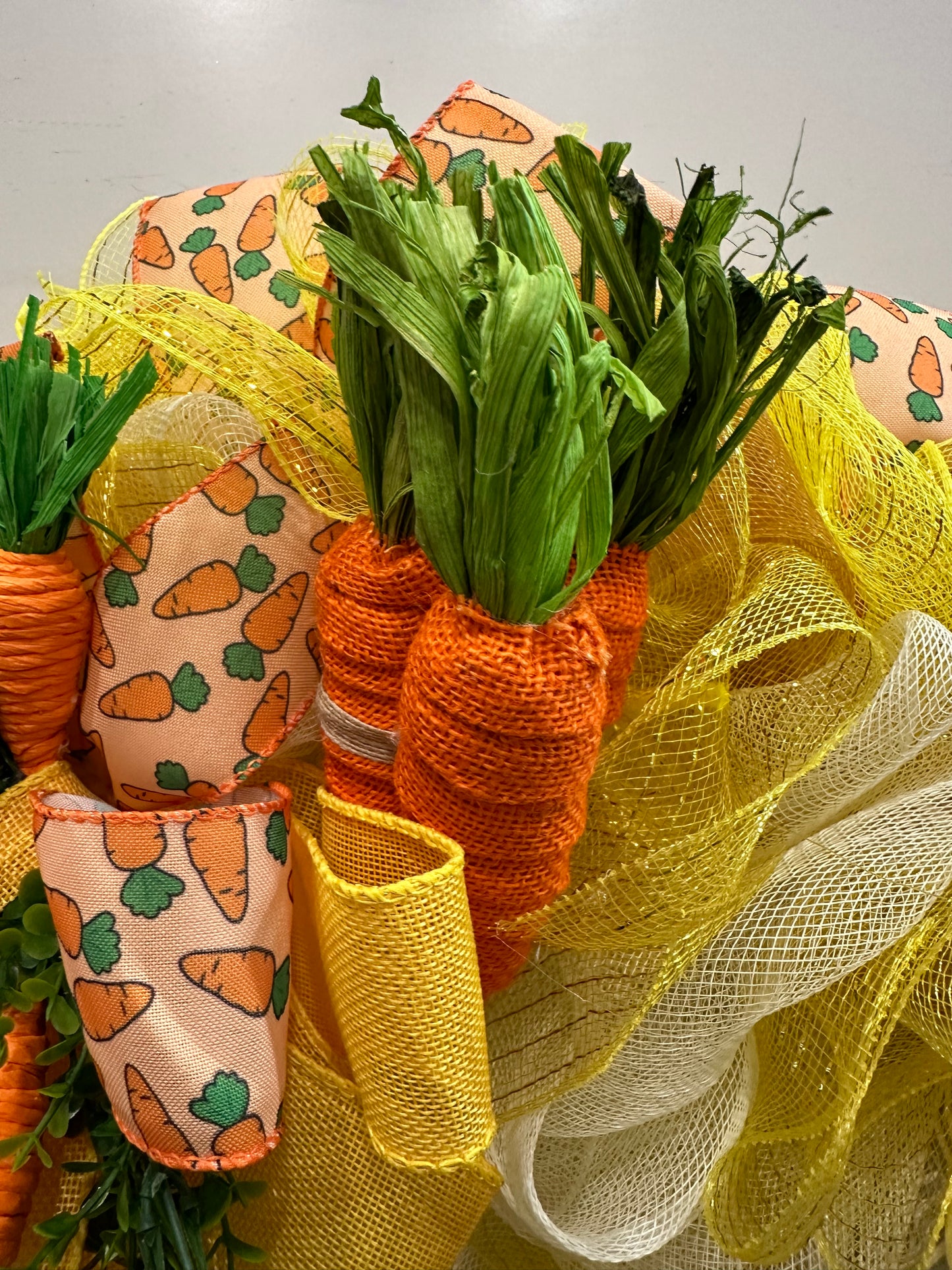 Easter Bunny Carrot Wreath 65cm