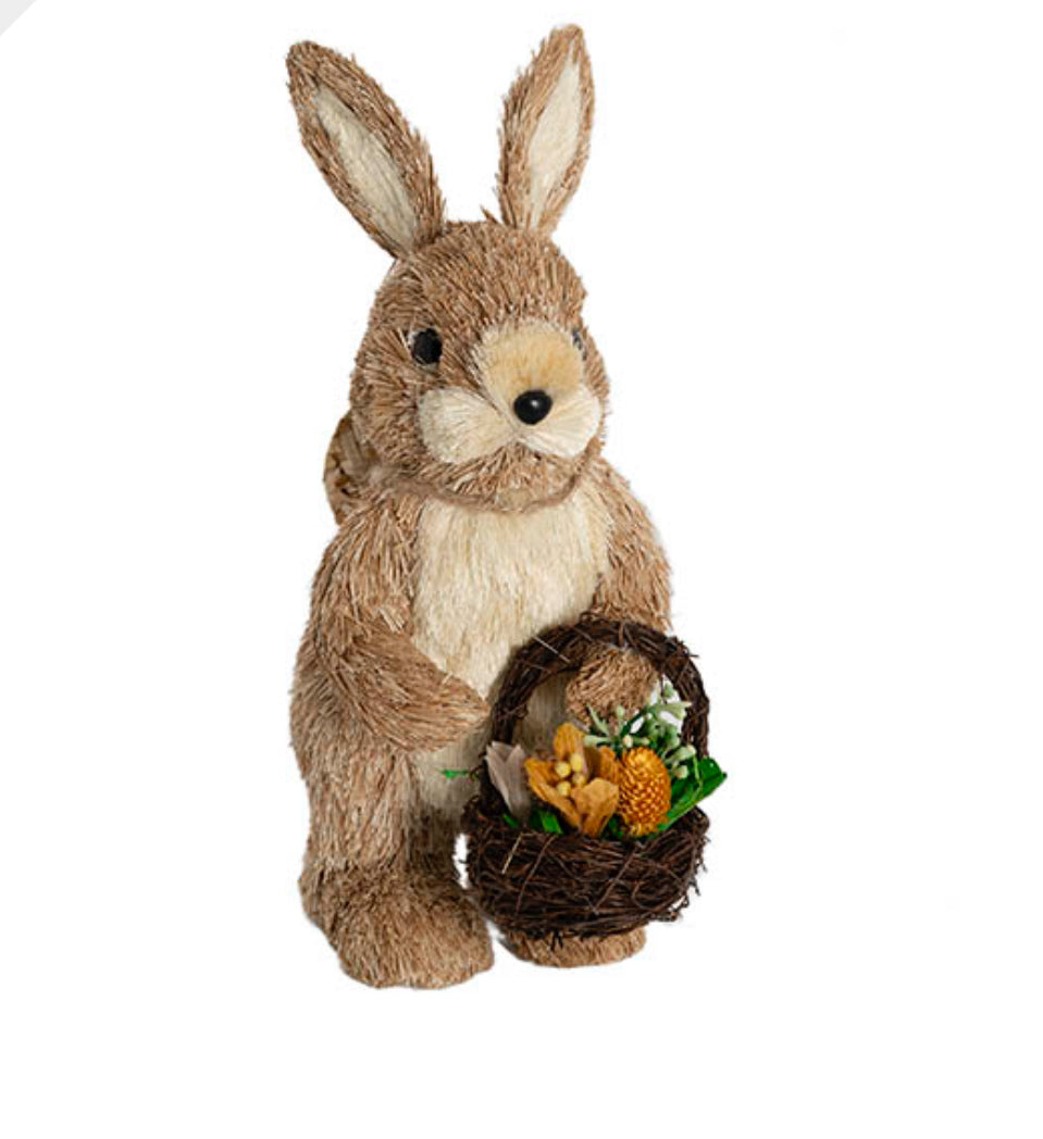 Bunny w Flower Basket