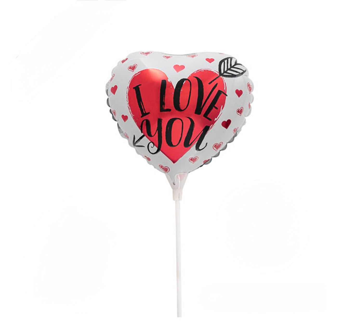 I love you Small Stick Balloon 9"