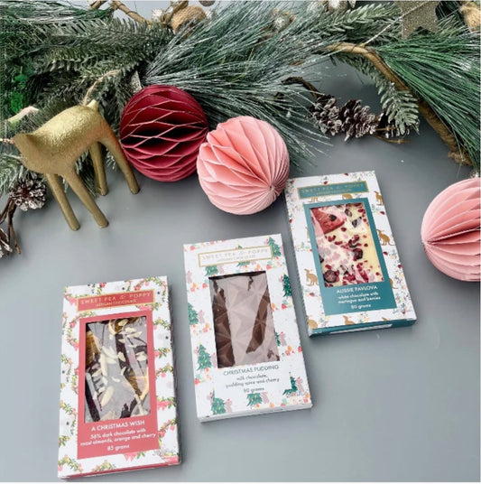 Aussie Pavlova Artisan Chocolate Bar By Sweet Pea & Poppy