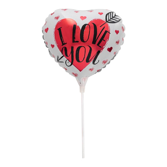 I love you Small Stick Balloon 9"