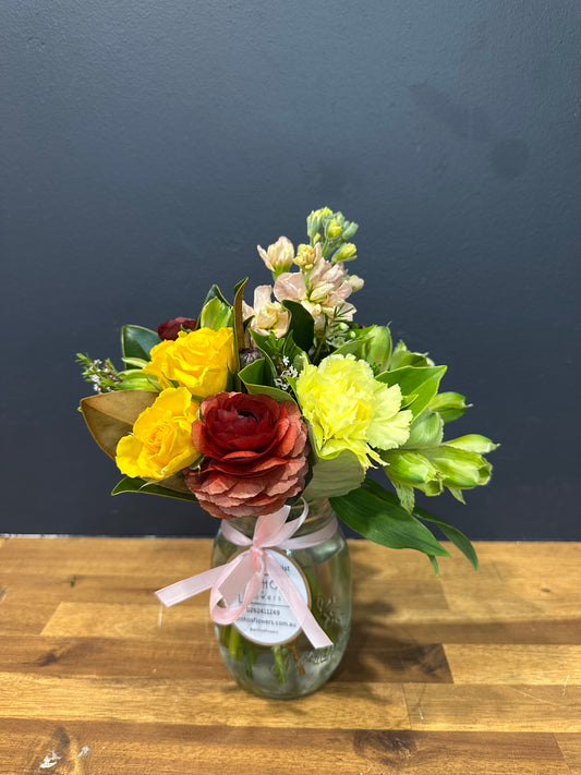 Floral Posy Jar - Anthos