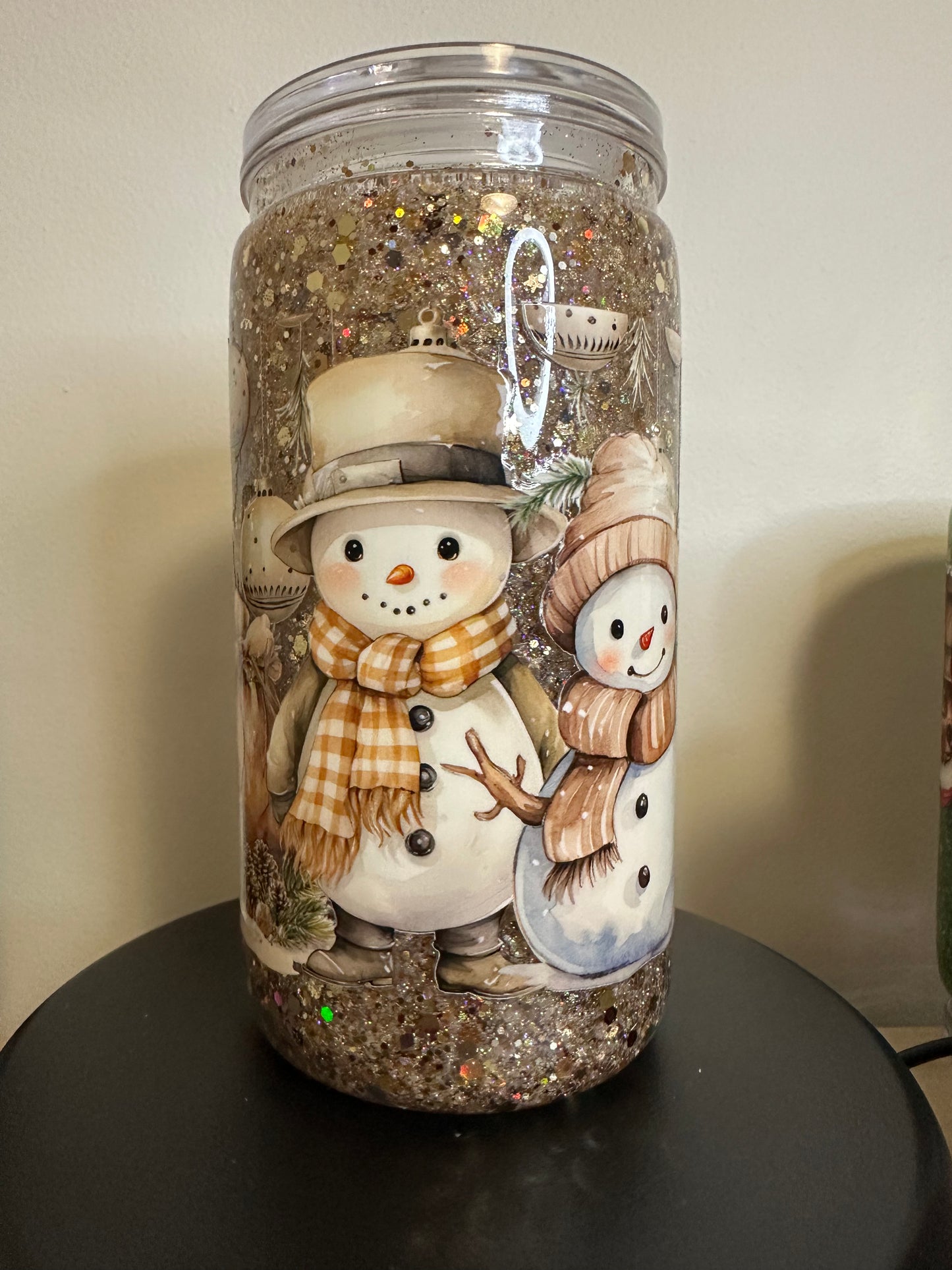 Snow Globe Glitter Cups