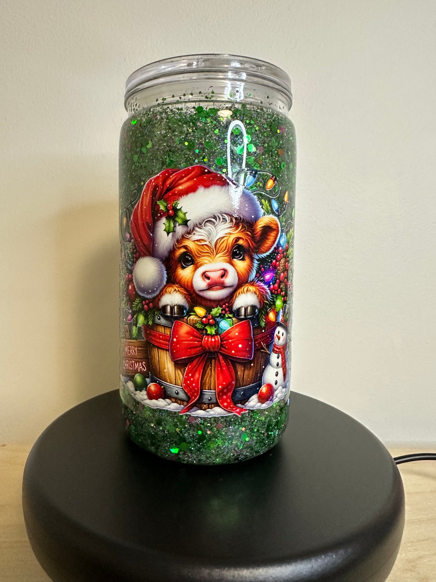 Snow Globe Glitter Cups