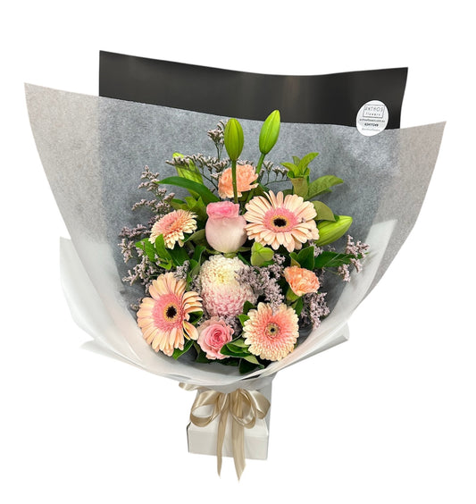 Pedro - Seasonal Mixed Peaches & Soft Pinks Bouquet