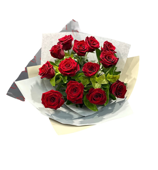 12 Red Roses Bouquet