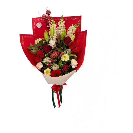 Christmas Bouquet Large - Red & White