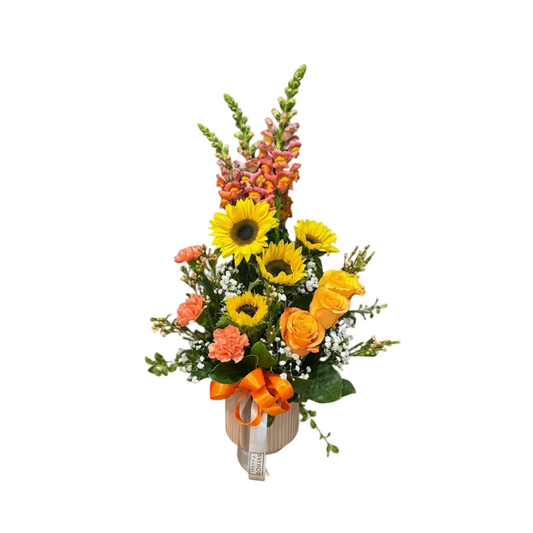 Bright Ceramic Arrangement – White Background