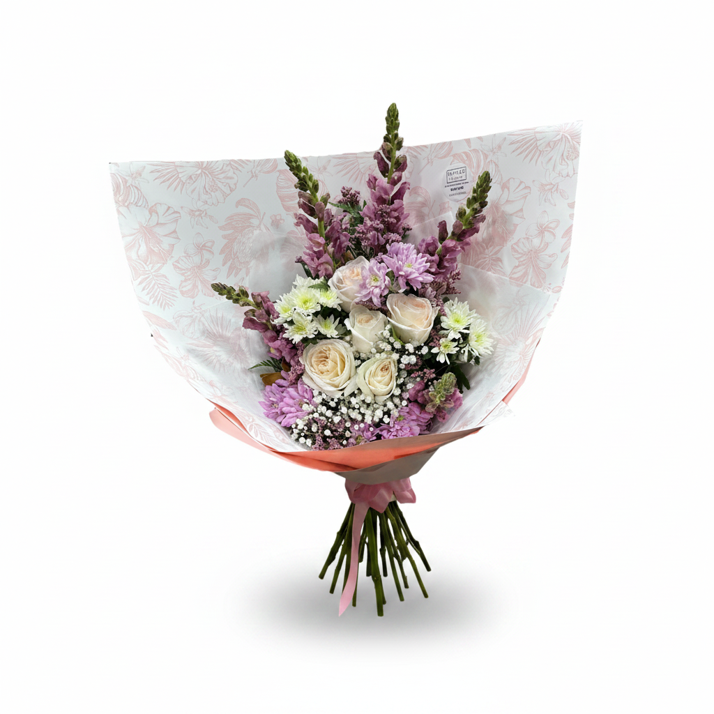 Cute Mixed Bouquet – Clean White Background