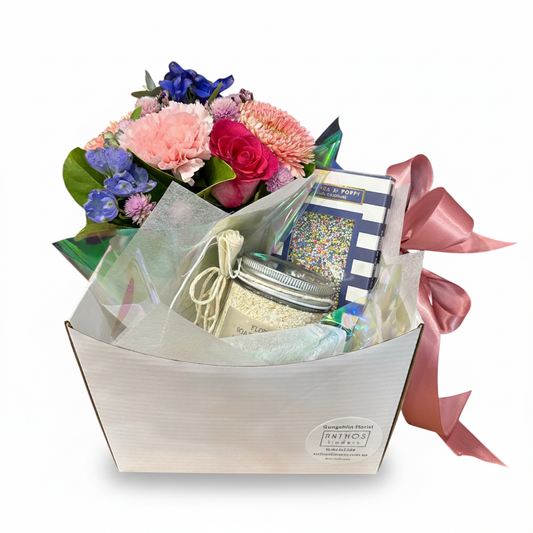 Bloom and Relax Gift Set on a pure white background